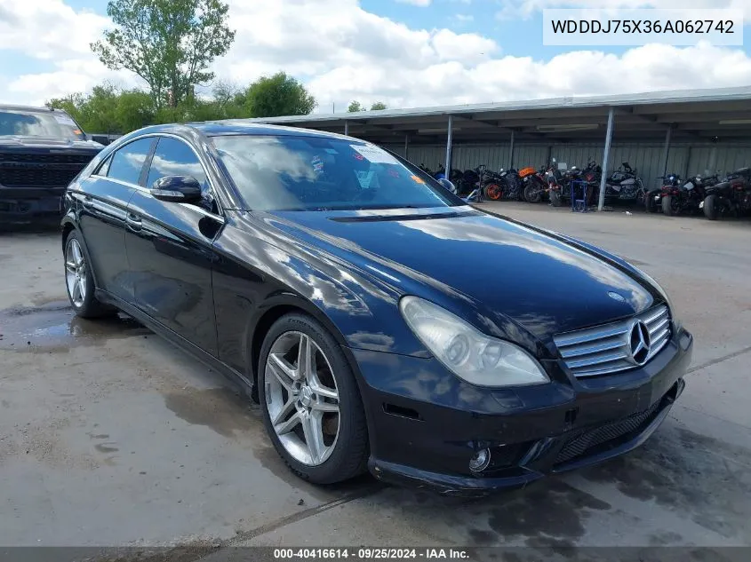 2006 Mercedes-Benz Cls 500 VIN: WDDDJ75X36A062742 Lot: 40416614