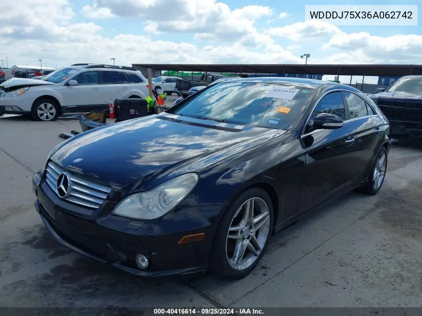 2006 Mercedes-Benz Cls 500 VIN: WDDDJ75X36A062742 Lot: 40416614