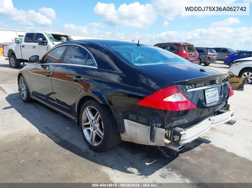 2006 Mercedes-Benz Cls 500 VIN: WDDDJ75X36A062742 Lot: 40416614