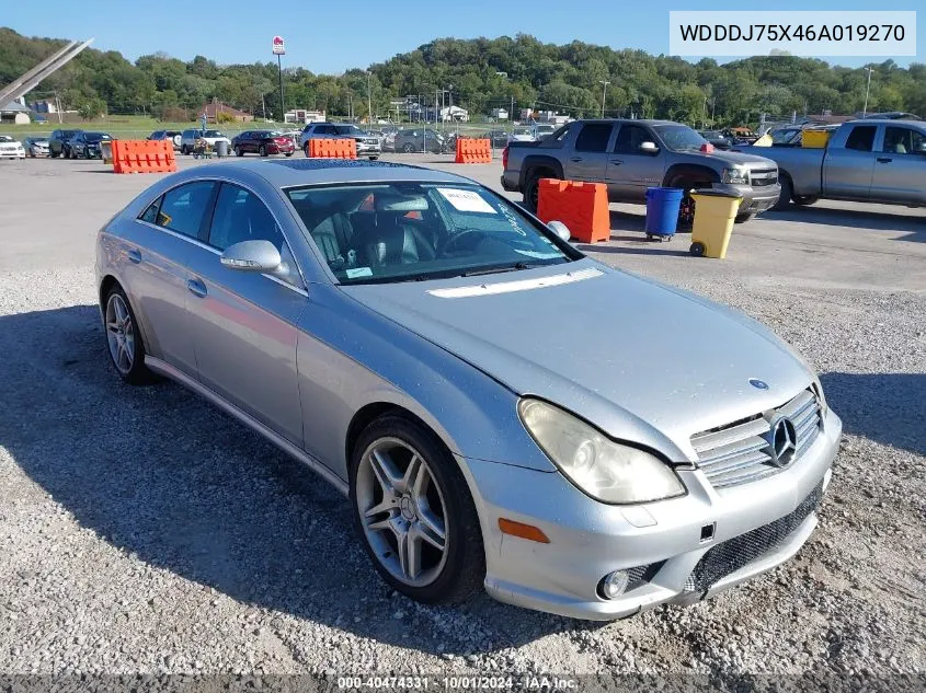 2006 Mercedes-Benz Cls 500 VIN: WDDDJ75X46A019270 Lot: 40474331