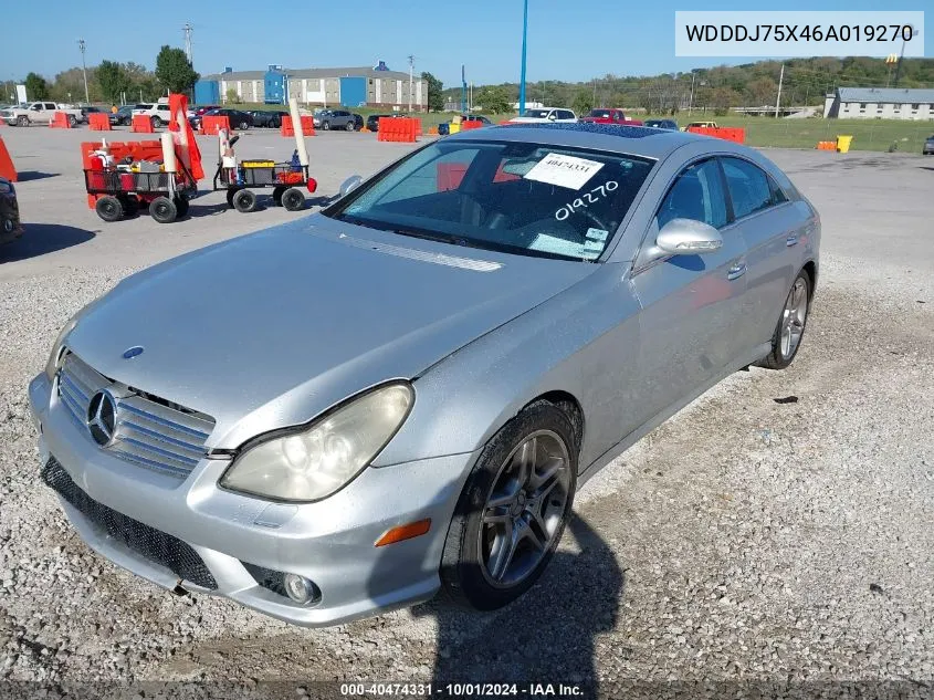 2006 Mercedes-Benz Cls 500 VIN: WDDDJ75X46A019270 Lot: 40474331