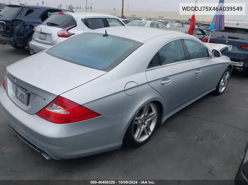 2006 Mercedes-Benz Cls 500C VIN: WDDDJ75X46A039549 Lot: 40488328