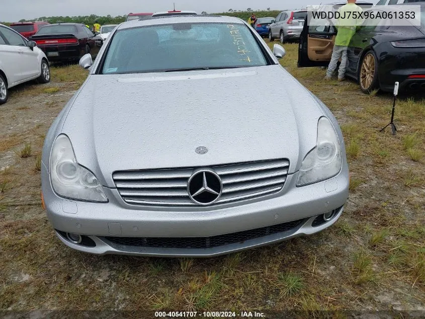 2006 Mercedes-Benz Cls 500C VIN: WDDDJ75X96A061353 Lot: 40541707