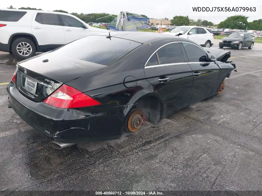 2006 Mercedes-Benz Cls 500 VIN: WDDDJ75X56A079963 Lot: 40560712