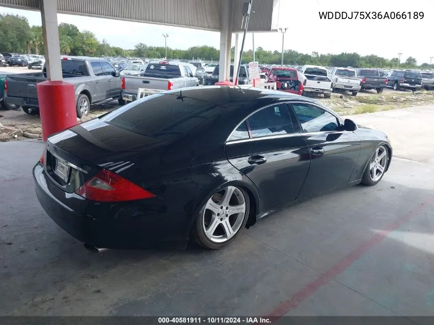 2006 Mercedes-Benz Cls 500 VIN: WDDDJ75X36A066189 Lot: 40581911