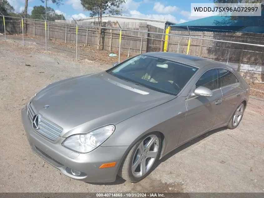 2006 Mercedes-Benz Cls 500 VIN: WDDDJ75X96A072997 Lot: 40714865