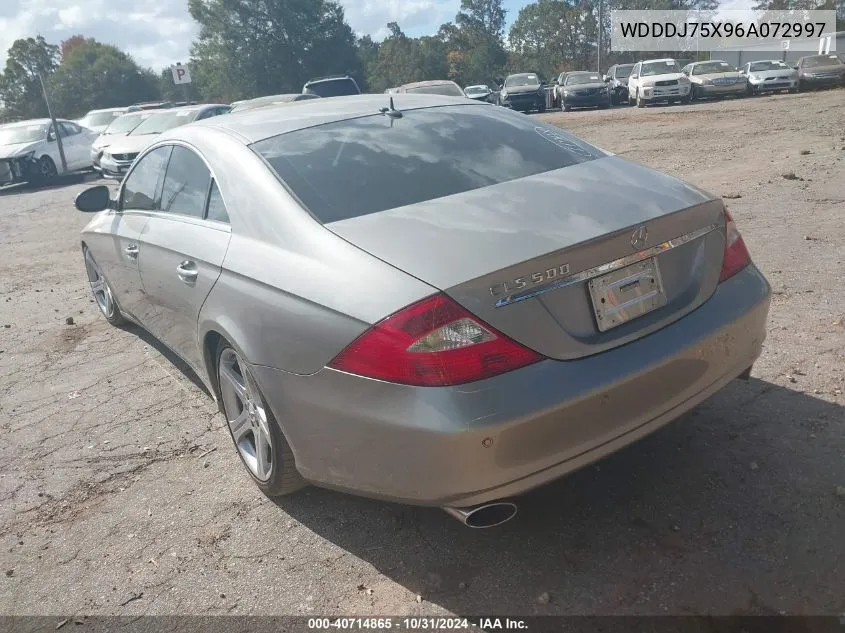 2006 Mercedes-Benz Cls 500 VIN: WDDDJ75X96A072997 Lot: 40714865