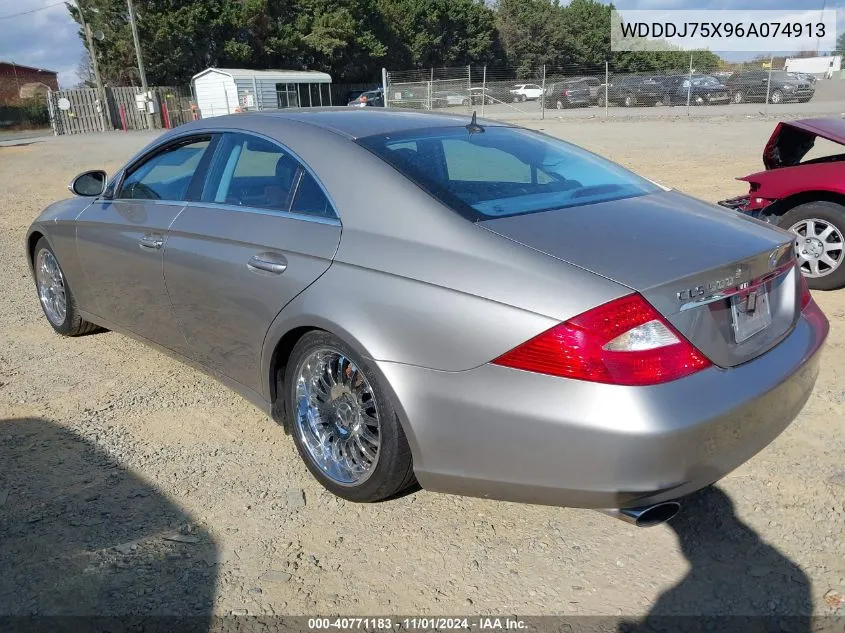 2006 Mercedes-Benz Cls 500 VIN: WDDDJ75X96A074913 Lot: 40771183