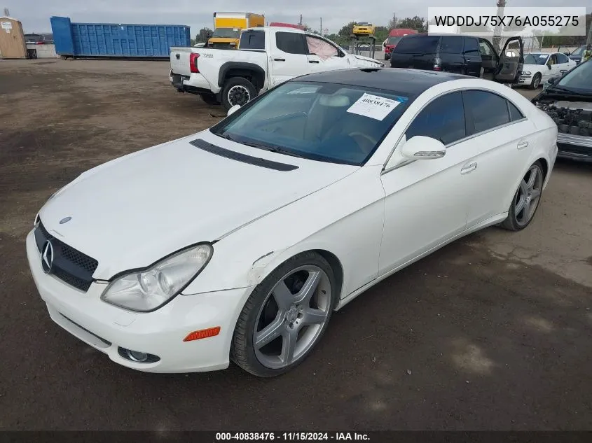 2006 Mercedes-Benz Cls 500 VIN: WDDDJ75X76A055275 Lot: 40838476