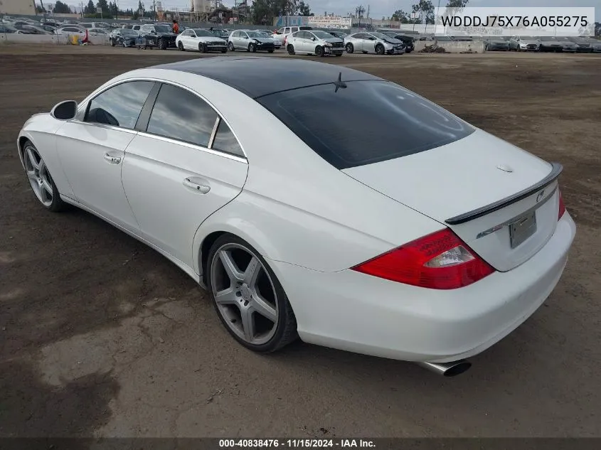 2006 Mercedes-Benz Cls 500 VIN: WDDDJ75X76A055275 Lot: 40838476