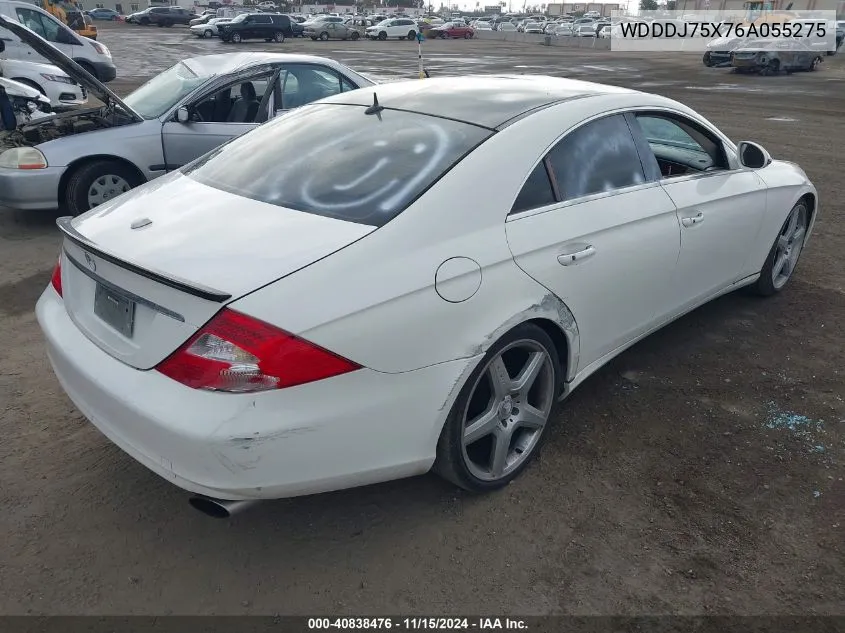 2006 Mercedes-Benz Cls 500 VIN: WDDDJ75X76A055275 Lot: 40838476