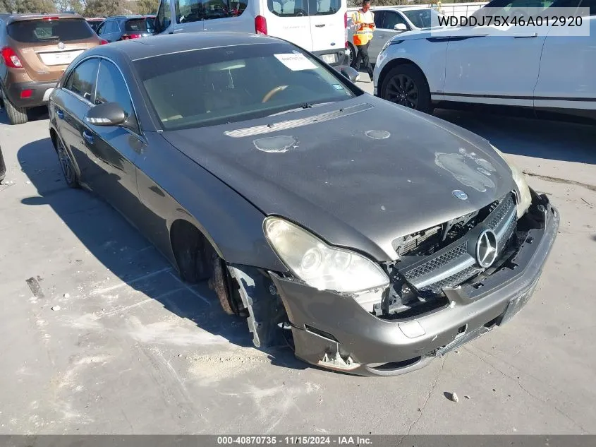 WDDDJ75X46A012920 2006 Mercedes-Benz Cls 500