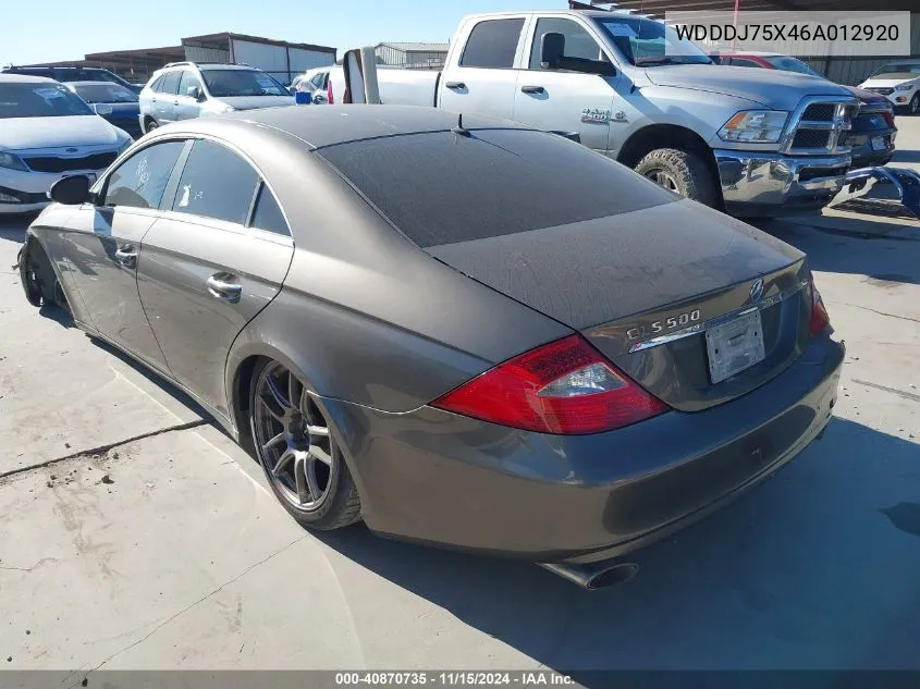 WDDDJ75X46A012920 2006 Mercedes-Benz Cls 500