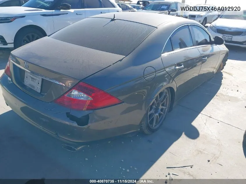 WDDDJ75X46A012920 2006 Mercedes-Benz Cls 500