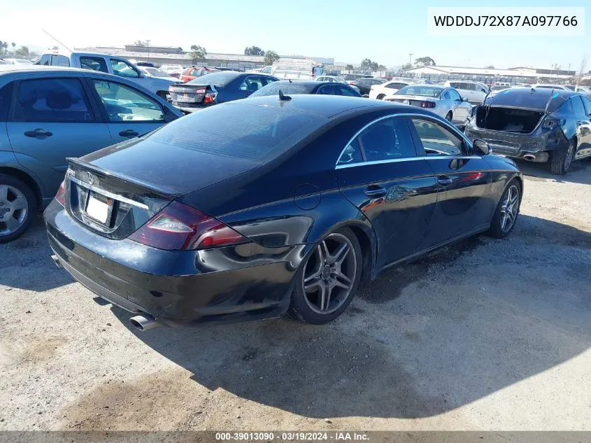 2007 Mercedes-Benz Cls 550 VIN: WDDDJ72X87A097766 Lot: 39013090