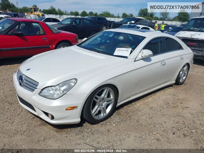 2007 Mercedes-Benz Cls 550 VIN: WDDDJ72X17A097866 Lot: 40216296