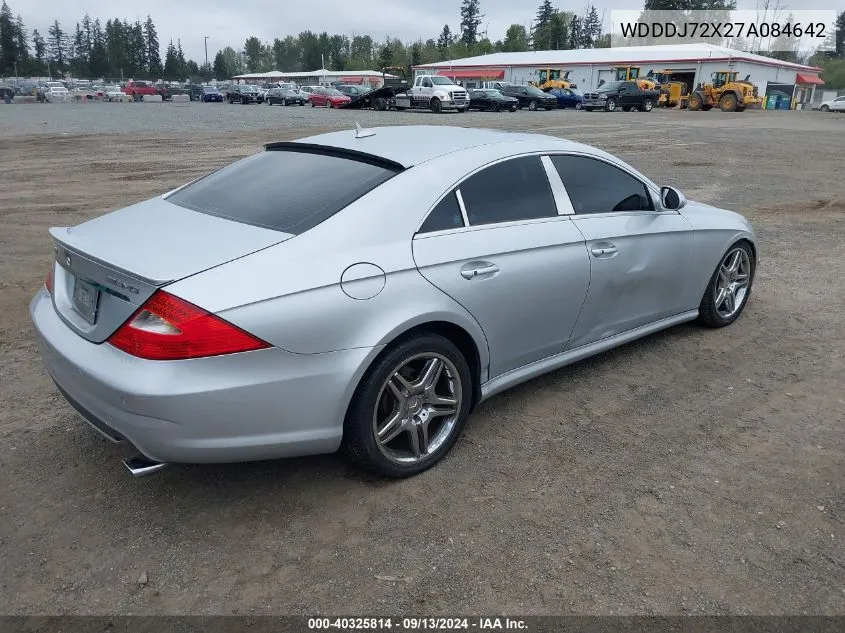 2007 Mercedes-Benz Cls 550 VIN: WDDDJ72X27A084642 Lot: 40325814