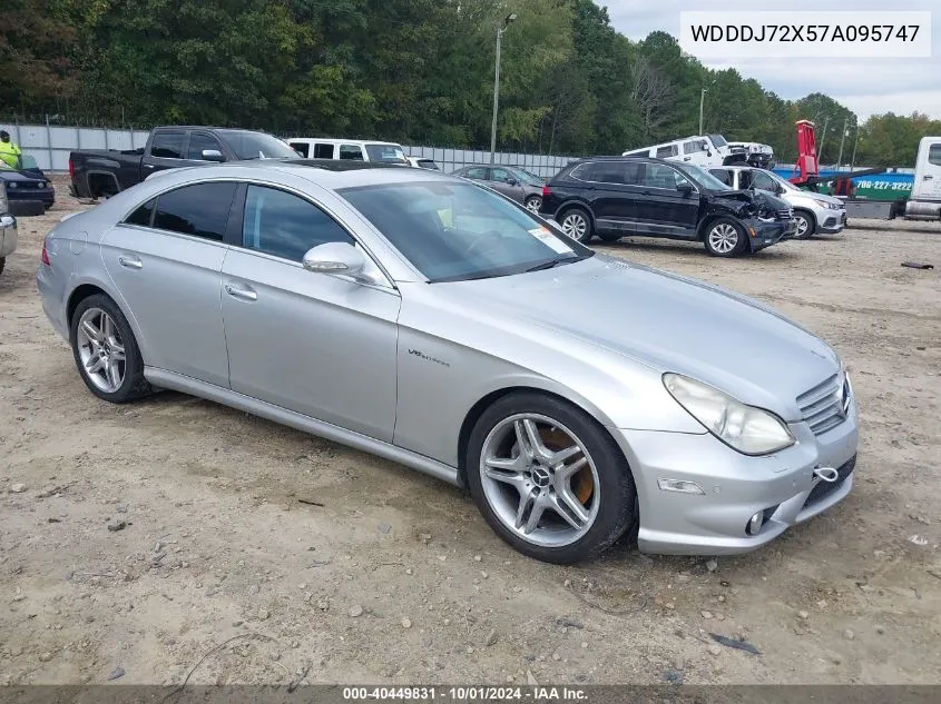 2007 Mercedes-Benz Cls 550 VIN: WDDDJ72X57A095747 Lot: 40449831