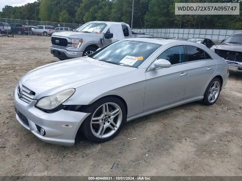 2007 Mercedes-Benz Cls 550 VIN: WDDDJ72X57A095747 Lot: 40449831