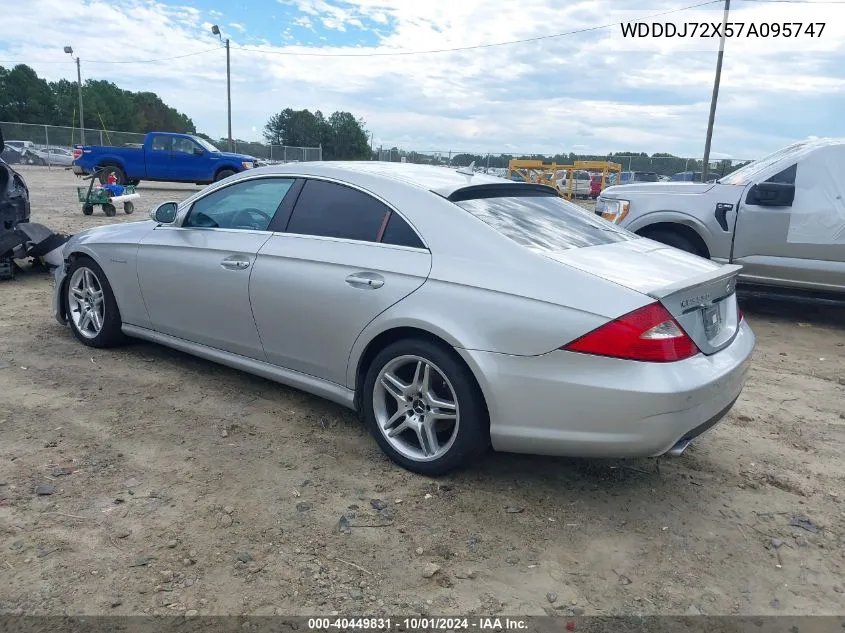 2007 Mercedes-Benz Cls 550 VIN: WDDDJ72X57A095747 Lot: 40449831