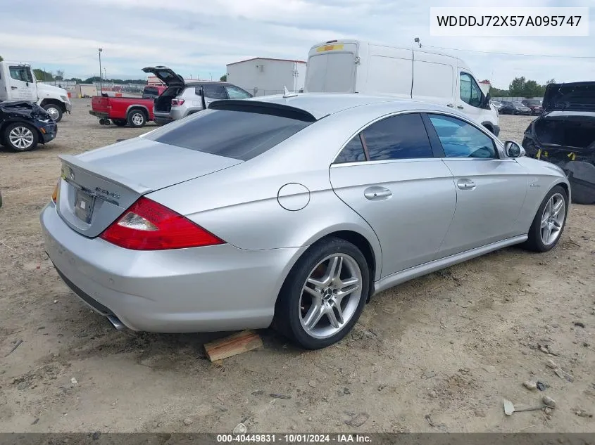 2007 Mercedes-Benz Cls 550 VIN: WDDDJ72X57A095747 Lot: 40449831