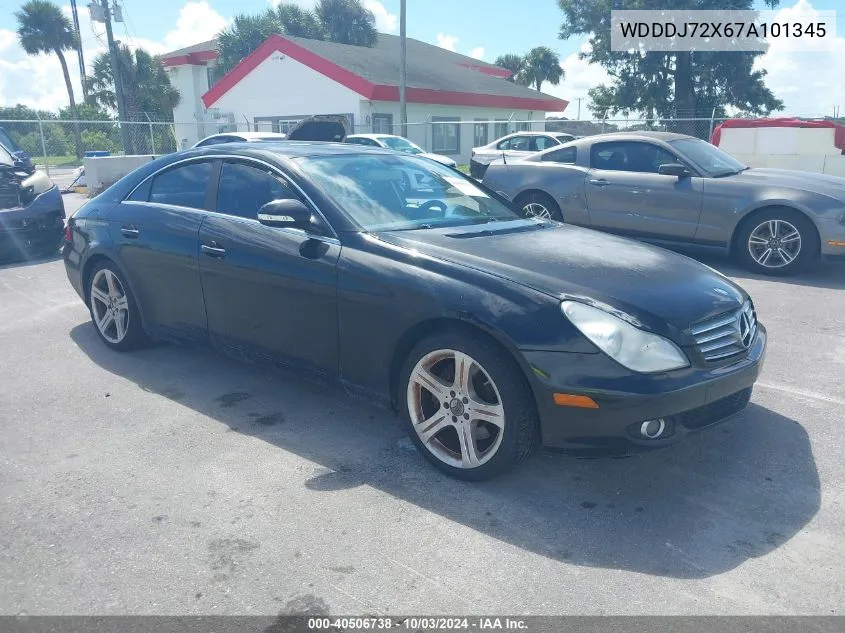 2007 Mercedes-Benz Cls 550 VIN: WDDDJ72X67A101345 Lot: 40506738