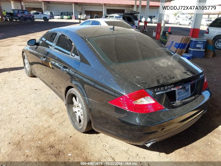 2007 Mercedes-Benz Cls 550 VIN: WDDDJ72X47A105779 Lot: 40673676