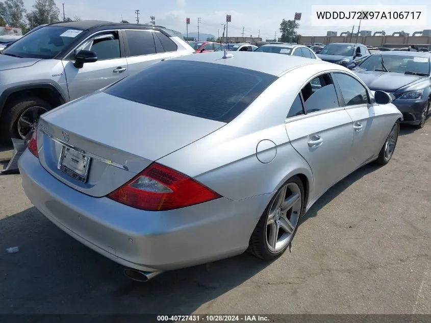 2007 Mercedes-Benz Cls 550 VIN: WDDDJ72X97A106717 Lot: 40727431