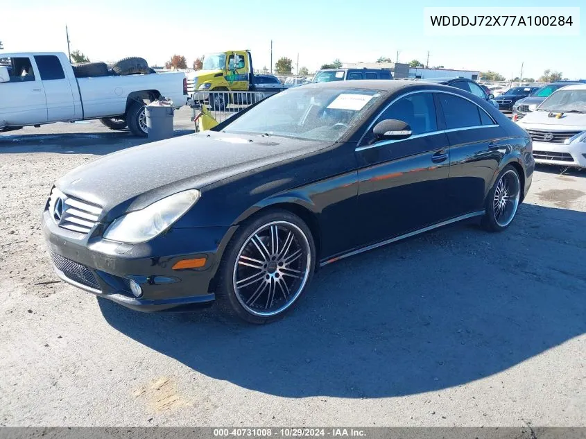 2007 Mercedes-Benz Cls 550 VIN: WDDDJ72X77A100284 Lot: 40731008