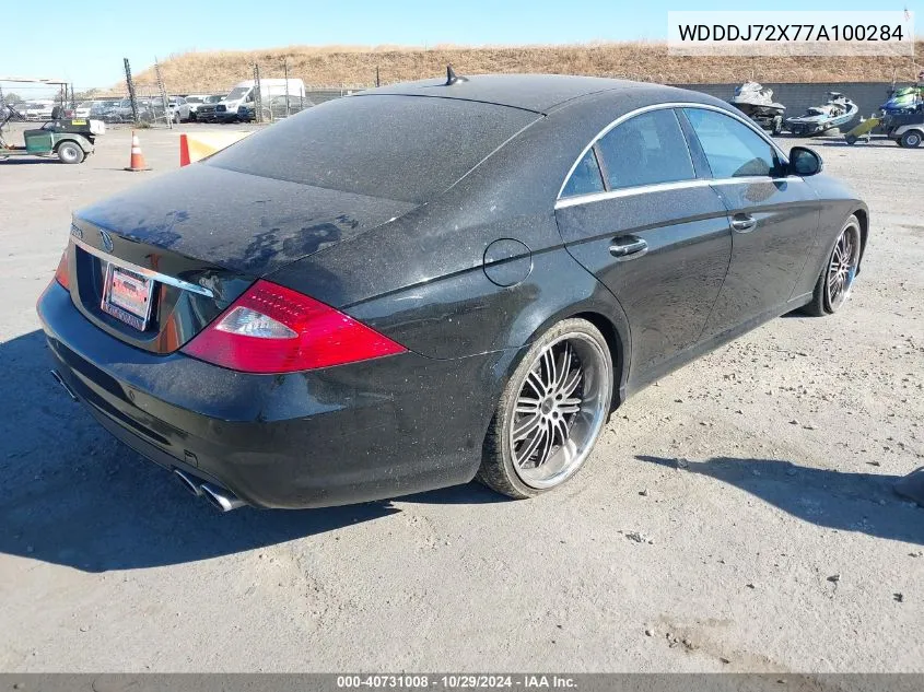 2007 Mercedes-Benz Cls 550 VIN: WDDDJ72X77A100284 Lot: 40731008