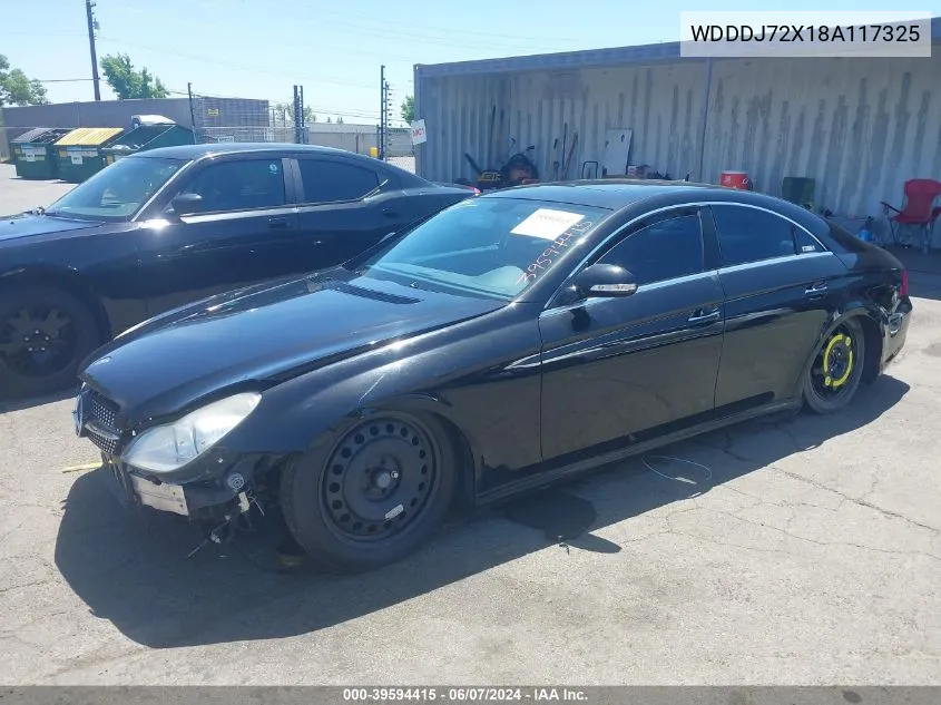 2008 Mercedes-Benz Cls 550 VIN: WDDDJ72X18A117325 Lot: 39594415