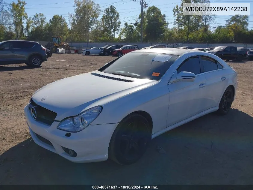 2009 Mercedes-Benz Cls 550 VIN: WDDDJ72X89A142238 Lot: 40571637