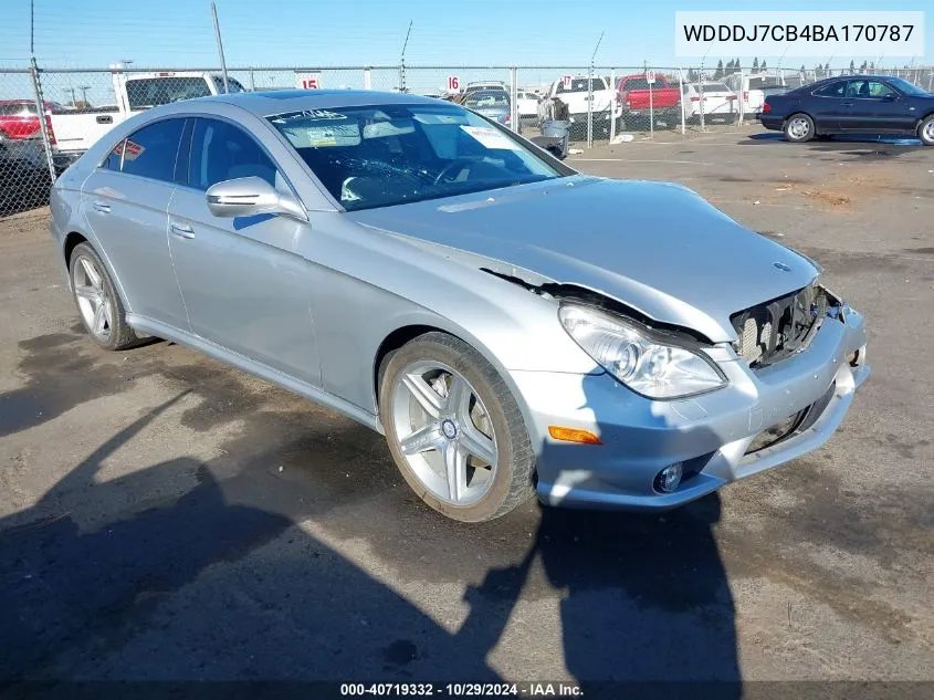 2011 Mercedes-Benz Cls 550 VIN: WDDDJ7CB4BA170787 Lot: 40719332