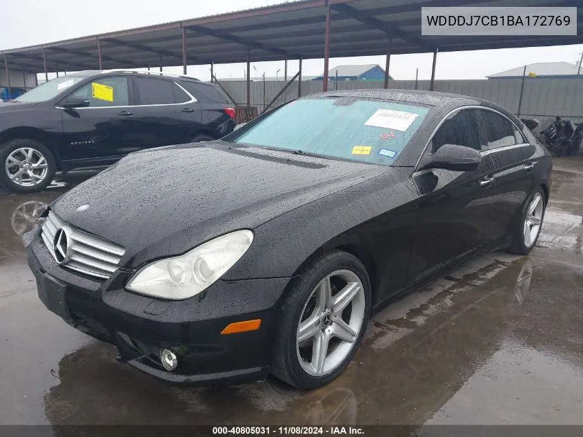 2011 Mercedes-Benz Cls 550 VIN: WDDDJ7CB1BA172769 Lot: 40805031