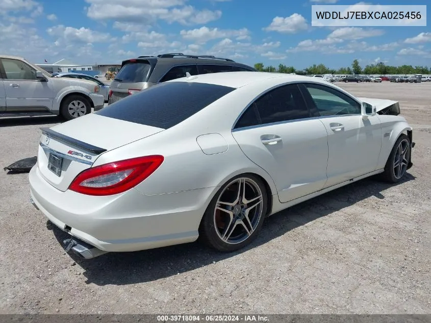 2012 Mercedes-Benz Cls 63 Amg VIN: WDDLJ7EBXCA025456 Lot: 39718094