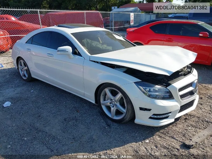 2012 Mercedes-Benz Cls 550 VIN: WDDLJ7DB8CA041382 Lot: 40172452