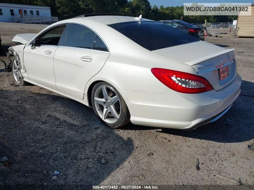 2012 Mercedes-Benz Cls 550 VIN: WDDLJ7DB8CA041382 Lot: 40172452