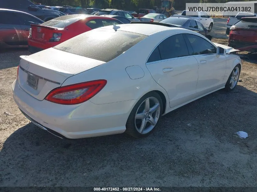 2012 Mercedes-Benz Cls 550 VIN: WDDLJ7DB8CA041382 Lot: 40172452