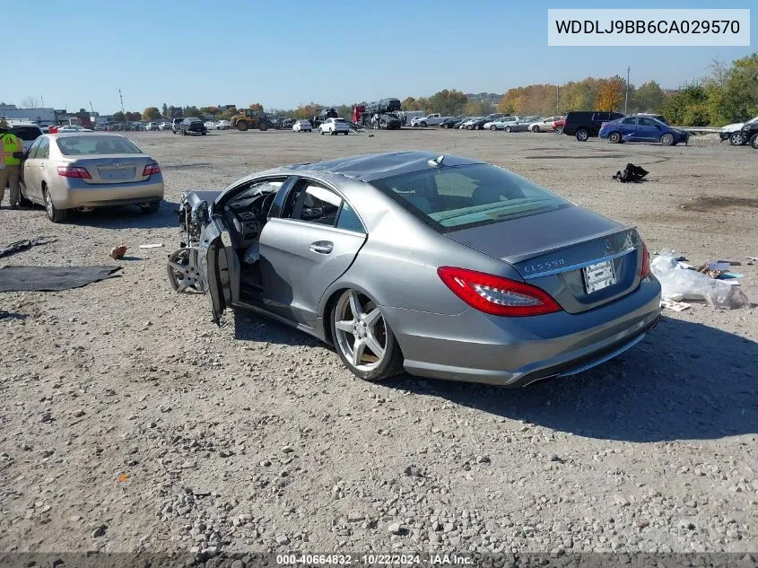 2012 Mercedes-Benz Cls 550 4Matic VIN: WDDLJ9BB6CA029570 Lot: 40664832