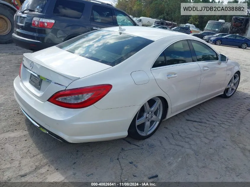 2012 Mercedes-Benz Cls 550 VIN: WDDLJ7DB2CA038882 Lot: 40826541