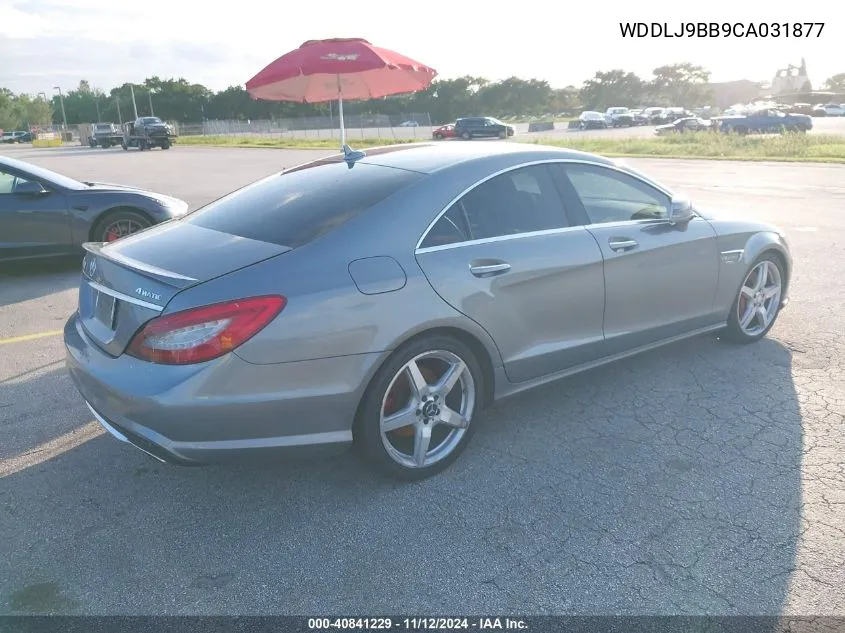 2012 Mercedes-Benz Cls 550 4Matic VIN: WDDLJ9BB9CA031877 Lot: 40841229