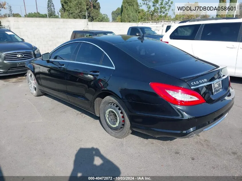 2013 Mercedes-Benz Cls 550 VIN: WDDLJ7DB0DA058601 Lot: 40472072