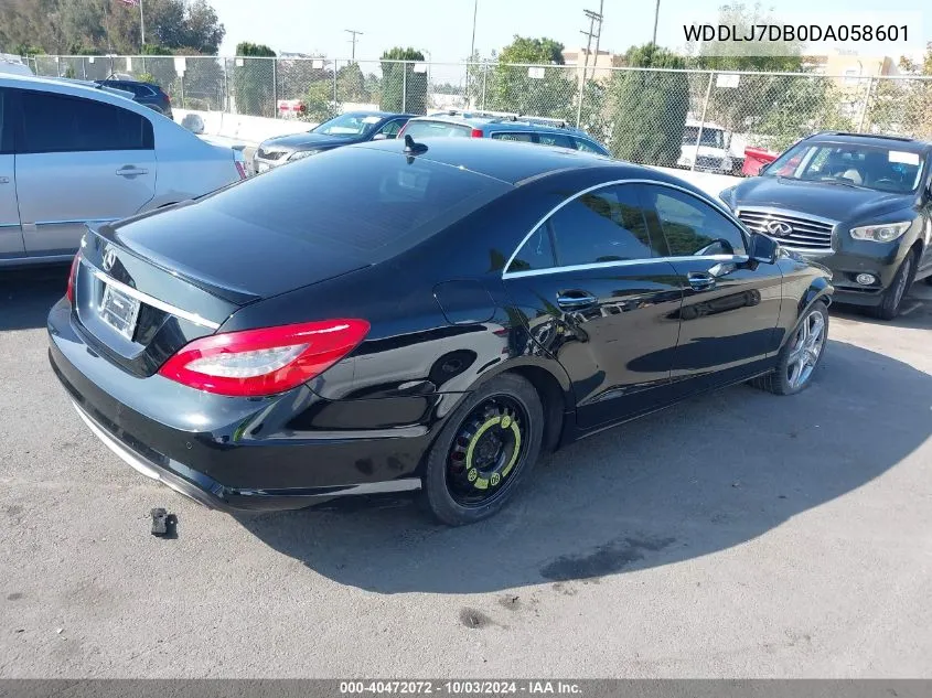 2013 Mercedes-Benz Cls 550 VIN: WDDLJ7DB0DA058601 Lot: 40472072