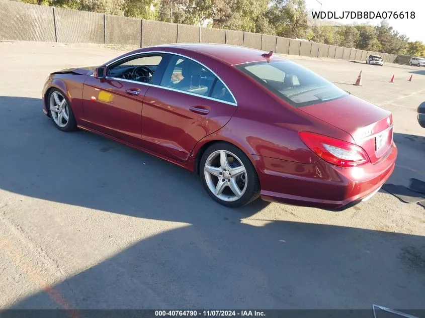 2013 Mercedes-Benz Cls 550 VIN: WDDLJ7DB8DA076618 Lot: 40764790