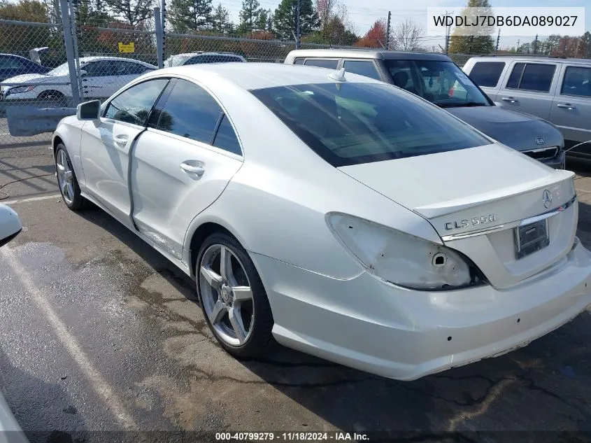 2013 Mercedes-Benz Cls 550 VIN: WDDLJ7DB6DA089027 Lot: 40799279