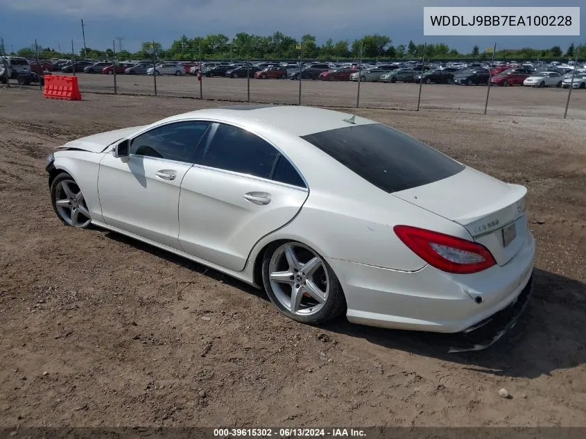 2014 Mercedes-Benz Cls 550 4Matic VIN: WDDLJ9BB7EA100228 Lot: 39615302