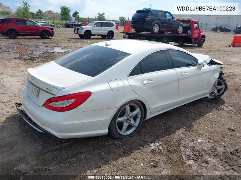 2014 Mercedes-Benz Cls 550 4Matic VIN: WDDLJ9BB7EA100228 Lot: 39615302