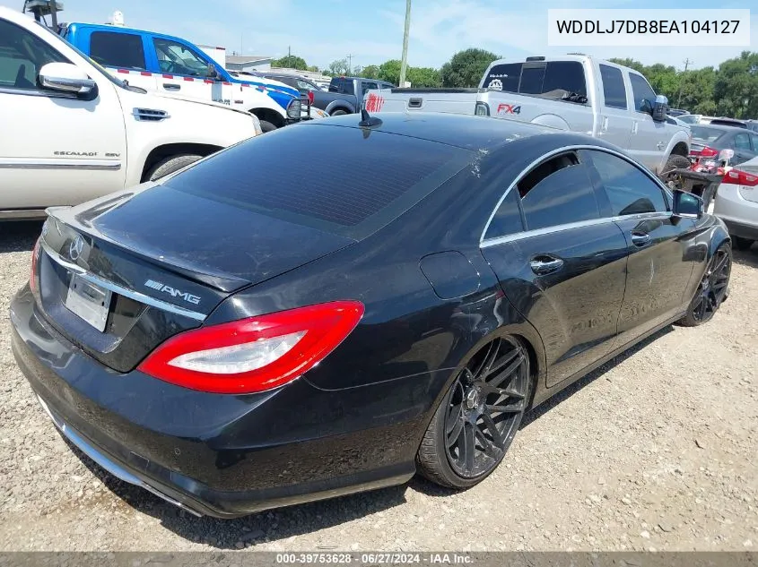 2014 Mercedes-Benz Cls 550 VIN: WDDLJ7DB8EA104127 Lot: 39753628