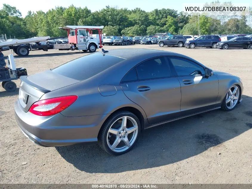 2014 Mercedes-Benz Cls 550 VIN: WDDLJ7DB8EA108307 Lot: 40162870