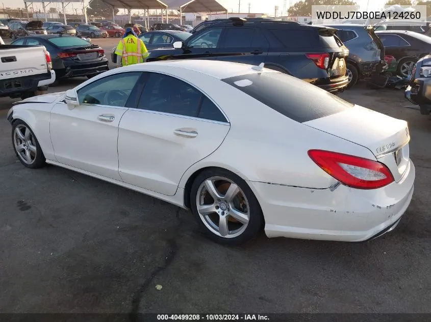 2014 Mercedes-Benz Cls 550 VIN: WDDLJ7DB0EA124260 Lot: 40499208